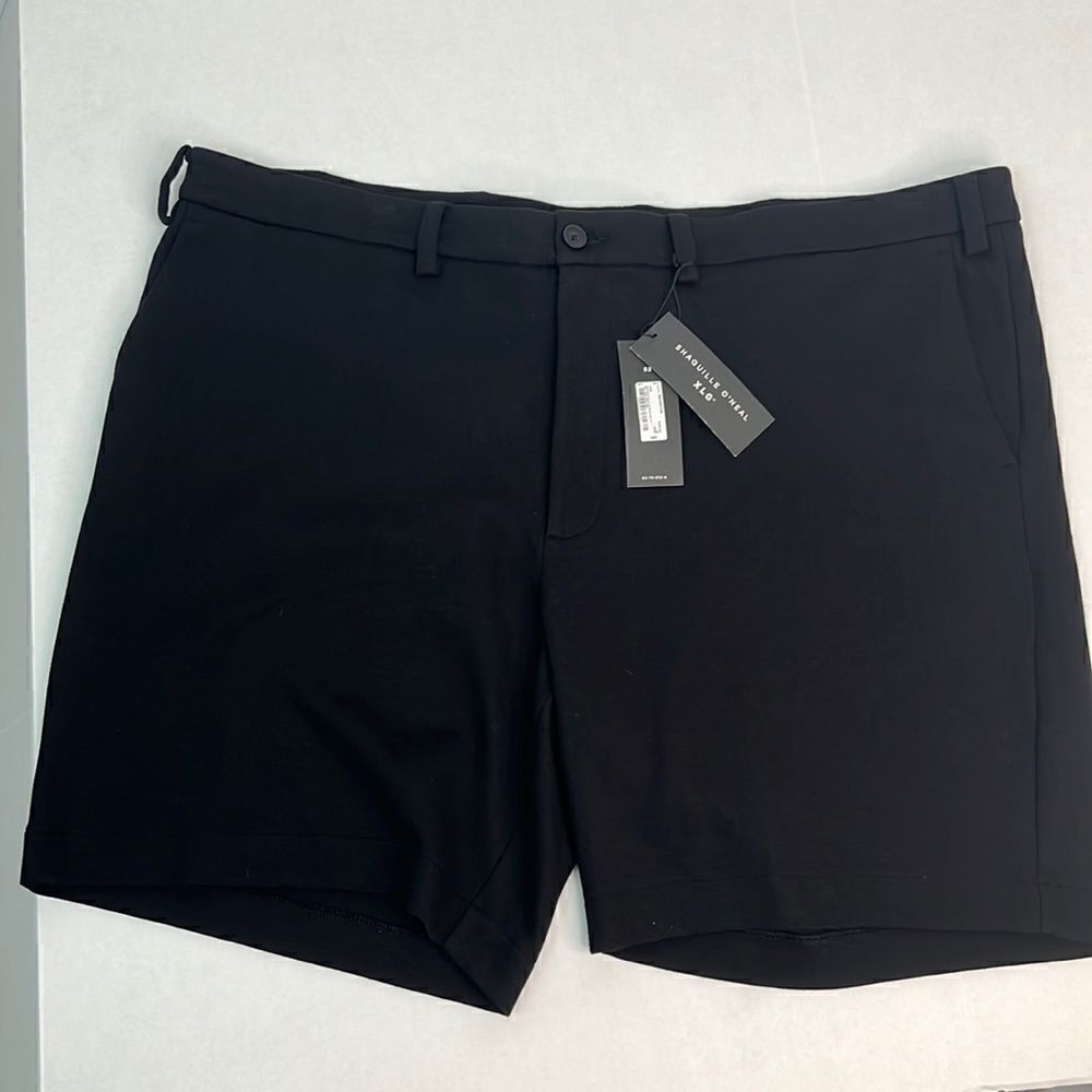 Shaquille O’Neal black knit shorts size 52 NWT